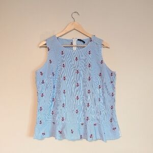 Tommy Hilfiger Striped Anchor Top